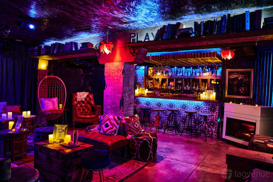 Secret Underground Speakeasy at Leather & Rose in Downtown Los Angeles, CA