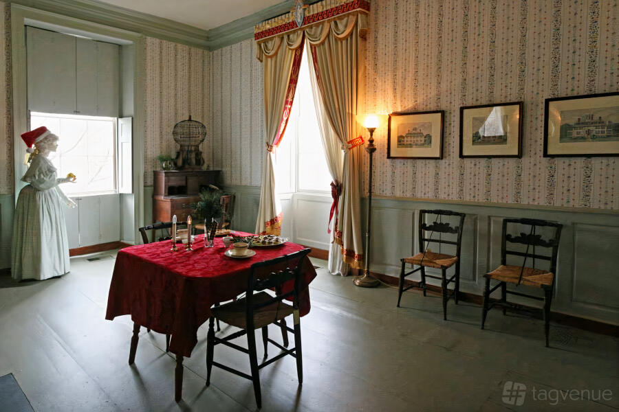 Mansion at Shirley-Eustis House in Roxbury, Boston, MA