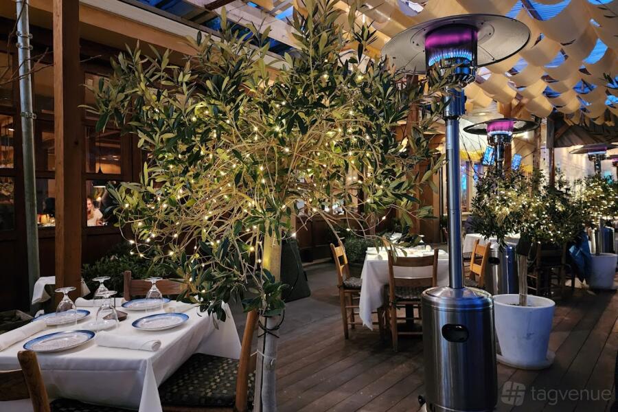 Outdoor Area at Evvia Estiatorio in Palo Alto, CA